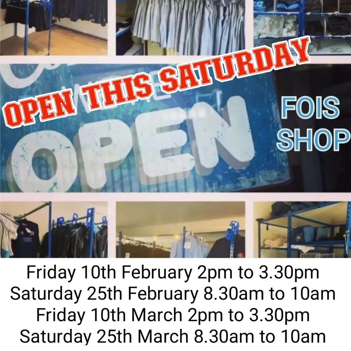 FOIS Uniform Shop is open this Saturday (tomorrow!)

<a href="/ipswichschool/">Ipswich School</a> <a href="/IpswichPrepSch/">Ipswich Prep School</a> <a href="/ipswichsport/">Ipswich School Sport</a>