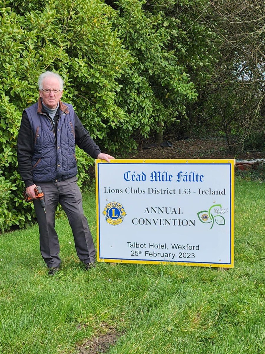 Lions Clubs Ireland (@lionsclubsirl) on Twitter photo Safe travels to all arriving in Wexford this evening and tomorrow morning for our District 133 Convention of Lions Clubs Ireland.
The convention committee from <a href="/WexLionsClub/">Wexford Lions Club</a> has been working extremely hard and are looking forward to welcoming all guests. #Convention2023 Safe travels to all arriving in Wexford this evening and tomorrow morning for our District 133 Convention of Lions Clubs Ireland.
The convention committee from <a href="/WexLionsClub/">Wexford Lions Club</a> has been working extremely hard and are looking forward to welcoming all guests. #Convention2023