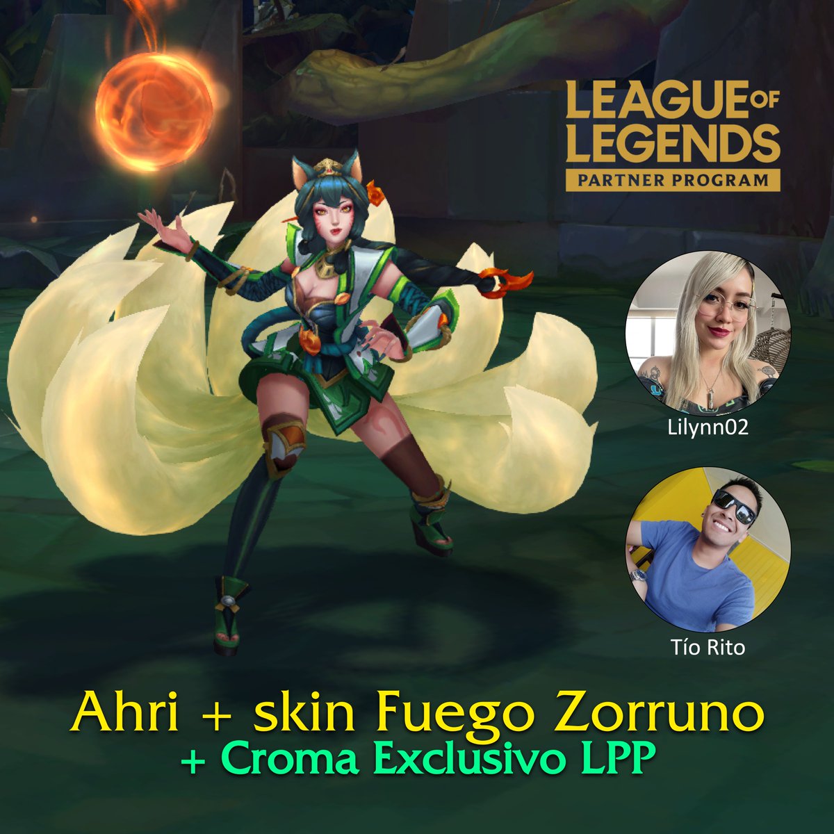 ritoope's tweet photo. .@Lilynn02 y yo pertenecemos al Programa Socios de LoL y @juegalol nos brindó códigos LPP para ustedes ♥

• Sigue a @TioRitoo y a @Lilynn02 
• 💟 &amp; 🔁
• Comenta tu región

#LeaguePartner #LPP #LeagueOfLegends https://t.co/x7IVy9Jc88