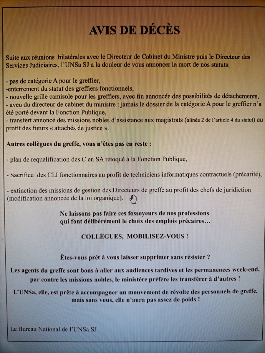 GreffierH's tweet photo. La #teamgreffiers peut rengainer ses espoirs (qu'elle n'avait pas)
En revanche le titre m'a fait sursauté....une sorte d'humour noir qui ne me plaît pas.. https://t.co/gfYDDcC2Lp