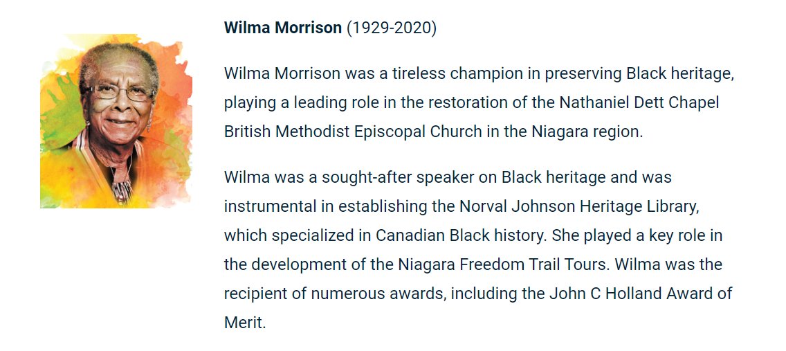 Hamilton Black History Council, City of Hamilton, and various Hamilton Black-led Organizations invite you to celebrate Black History Month by recognizing the achievements of 16 Black Hamiltonians.

Learn more about Wilma Morrison and other local icons: hamilton.ca/things-do/fest…