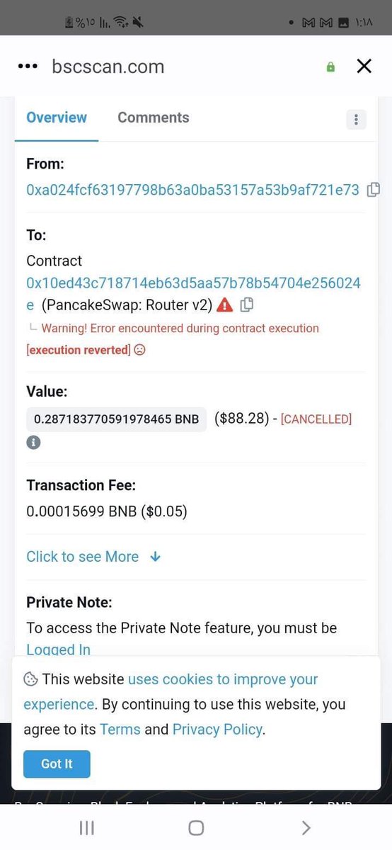 saad200403625's tweet photo. @BNBCHAIN @Lifeformcc There is a problem, 88 dollars were deducted from the bnb currency, and he told me that the operation failed, and it was not completed. Why was 88 dollars deducted from my account? https://t.co/3Ak7yoHk2e