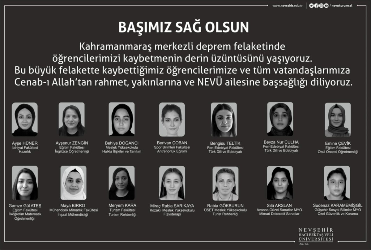 Nevşehir Hacı Bektaş Veli Üniversitesi Ailesi tweet media