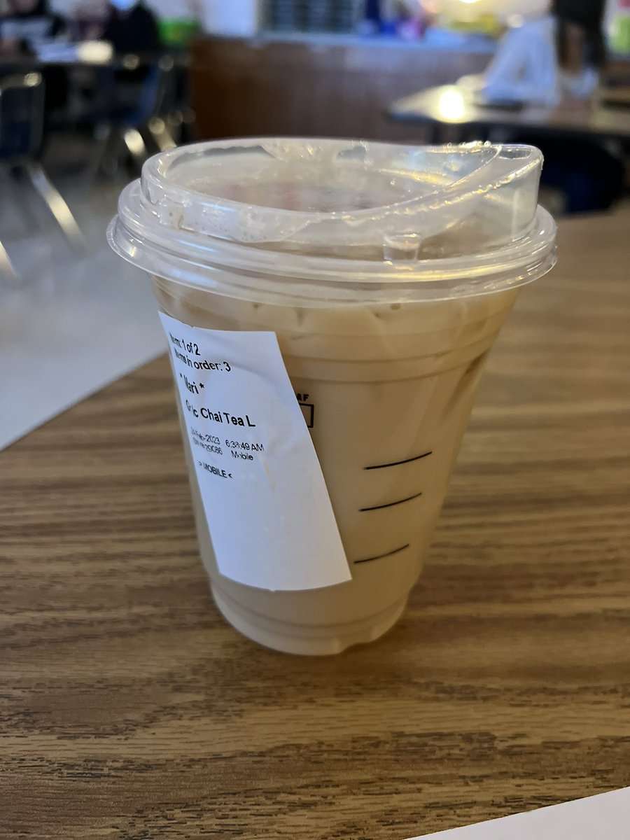 One of my wonderful students brought me a Starbucks drink this morning. #TheHamIsMyJam