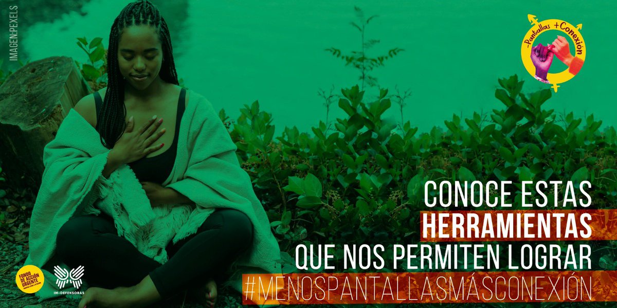 IM_Defensoras's tweet photo. 💜 Queremos seguir compartiendo herramientas que nos permitan alejarnos de las pantallas y conectarnos con nosotras mismas. https://t.co/62LrvxpUHP