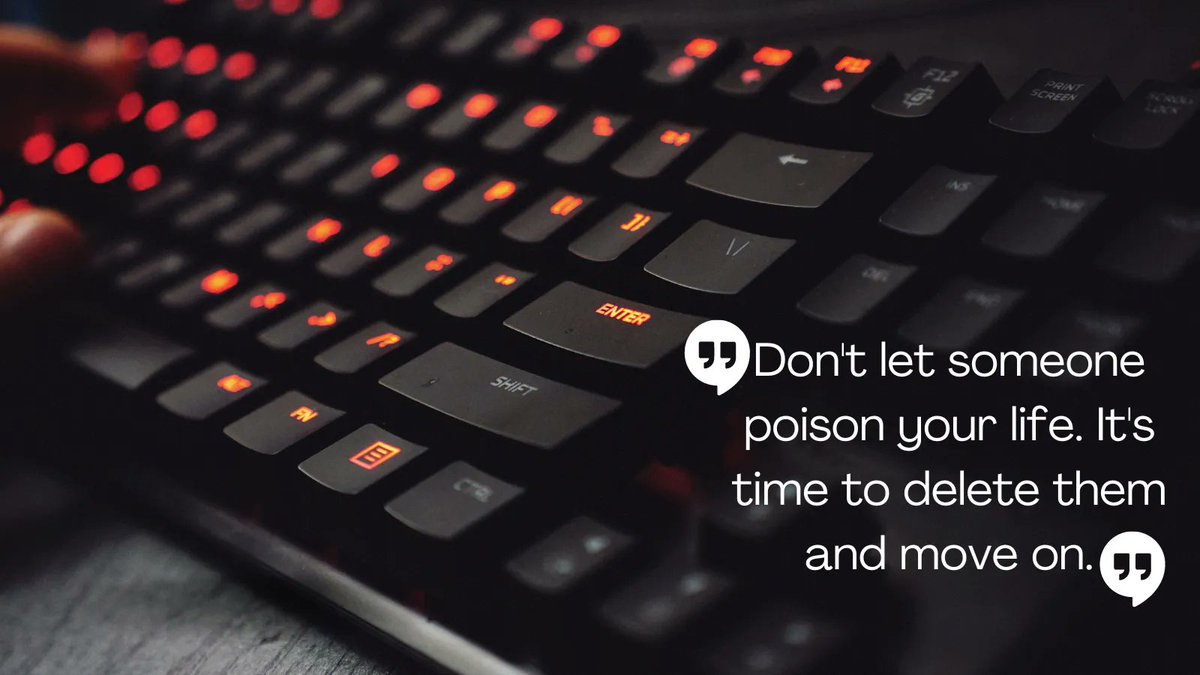 _IamCoachBrian's tweet photo. Time to hit the #DeleteKey on the keyboard and get rid of the negative people in my life. #FreeAtLast https://t.co/l3MrxZbe5d