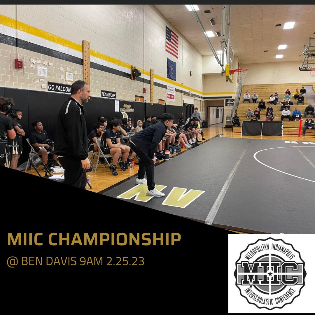 Best of luck to our wrestling team as they head west tomorrow for the MIIC Championship! #FalconPride