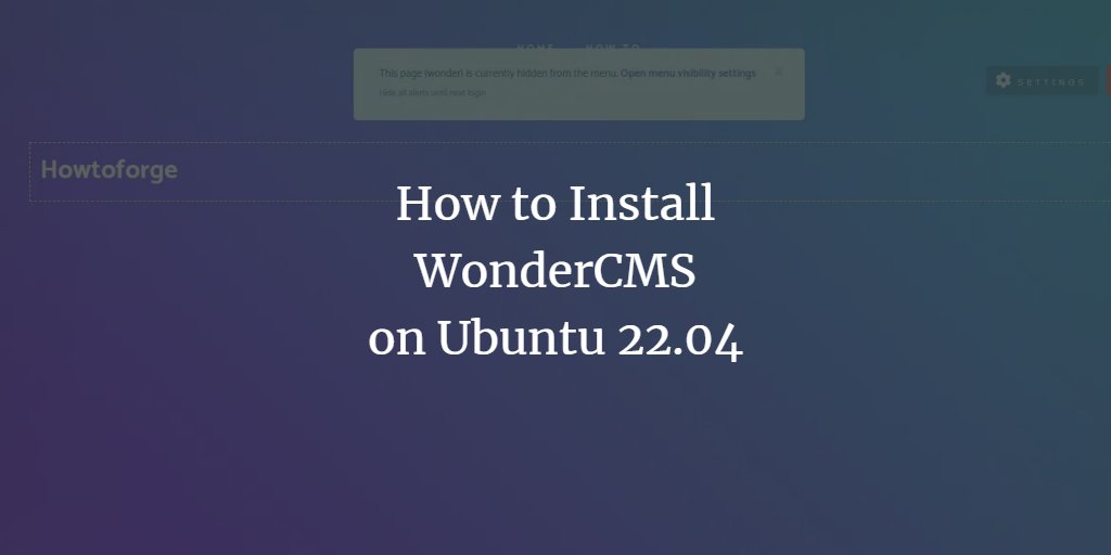 Howtoforge on twitter how to install wondercms with nginx on 