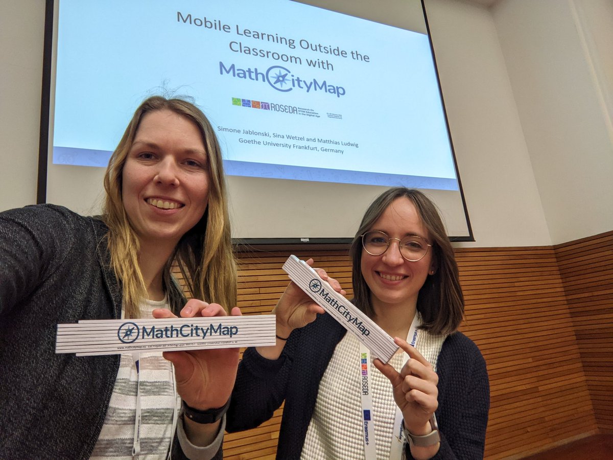 mathcitymap's tweet image. #mathcitymap workshop in progress! Sina and Simone introduce the system to #teachers at #roseda conference. Perfect weather and motivated teachers ☀️😁👏🏻🇵🇹
#iteachmath #twlz #porto