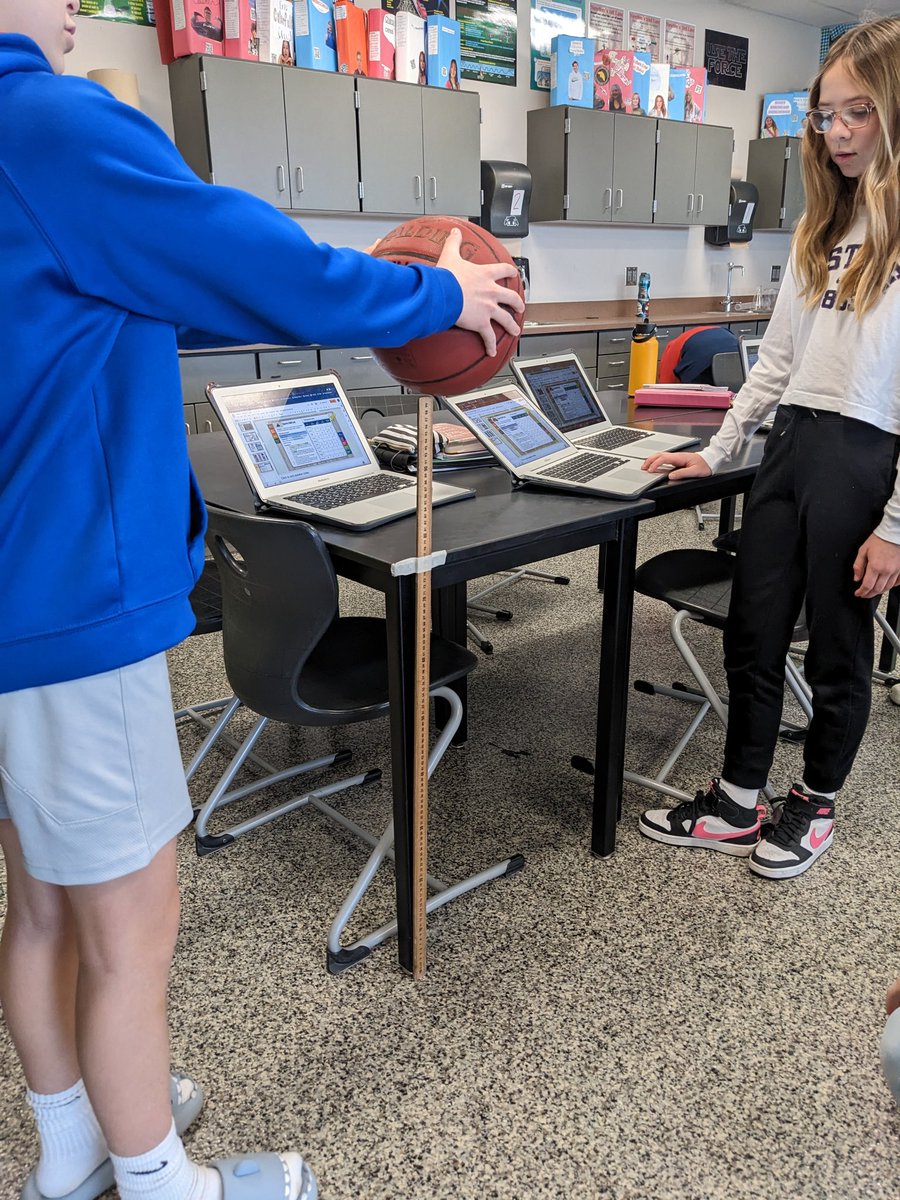 laurie_heisel's tweet photo. Testing out kinetic energy today! 
@TheCreekMCMS 
@MCMS_Taylor https://t.co/W815UKGkUR