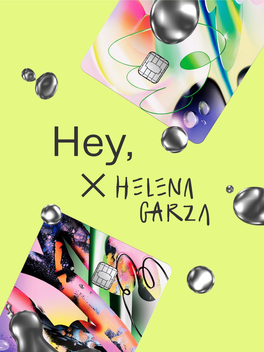 heybanco's tweet photo. ¡Estamos de lanzamiento! Conoce nuestra colaboración con la talentosa @helenagarza_. Escoge tu diseño favorito y solicítalo en minutos desde tu App Hey Banco. 😎 https://t.co/KJOtMGGi1I
