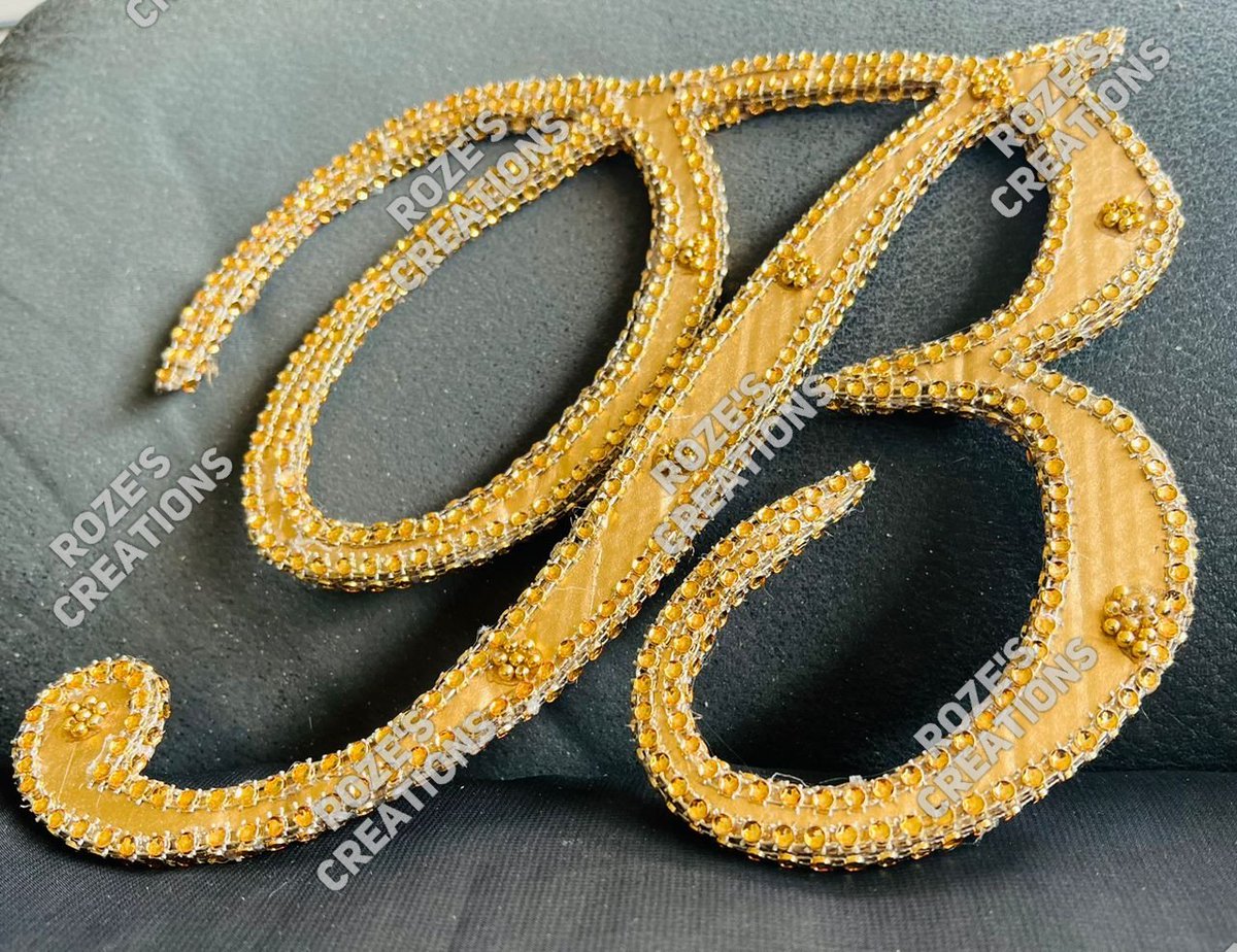 RozesCreations's tweet photo. Beautiful Handcrafted Script Alphabet- measures 25cm wide and 20cm high. Ordered by a daughter for her loving mum 💕
#script #alphabet #daughter #mum #bling #handcrafted #homemade #madewithlove https://t.co/1TCnQR4UIe