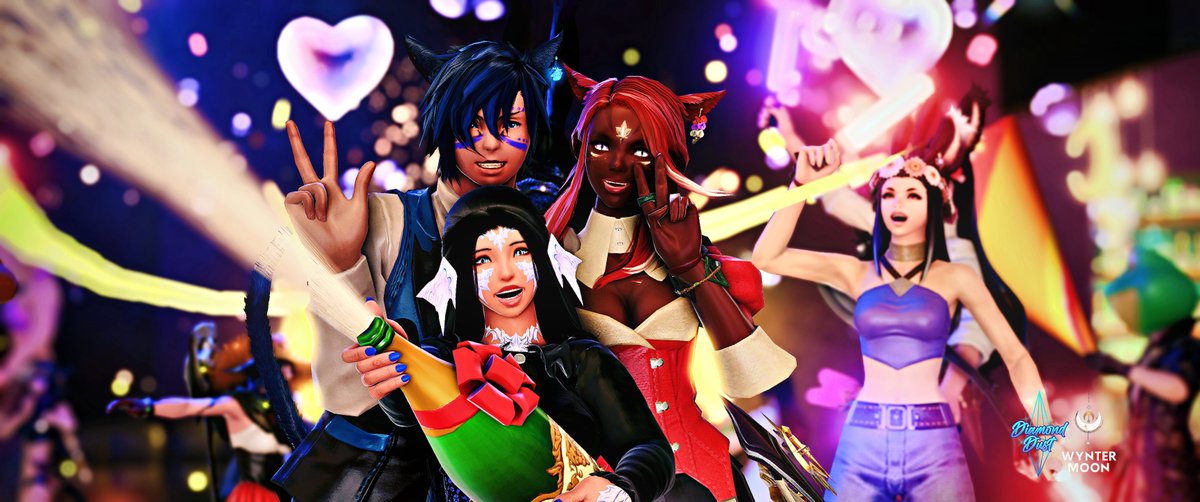 DiamondDE_FFXIV's tweet photo. Weekend ready check! We've had a great week so far heading into the weekend. Loved the glams and themes this week, thanks to all who joined us at #Cosmos and #ClubIgnition! Stay hydrated and well rested, #GeishaHouse tonight with The Booty Queen @ElanaAstaria! https://t.co/pIBXLspPXE