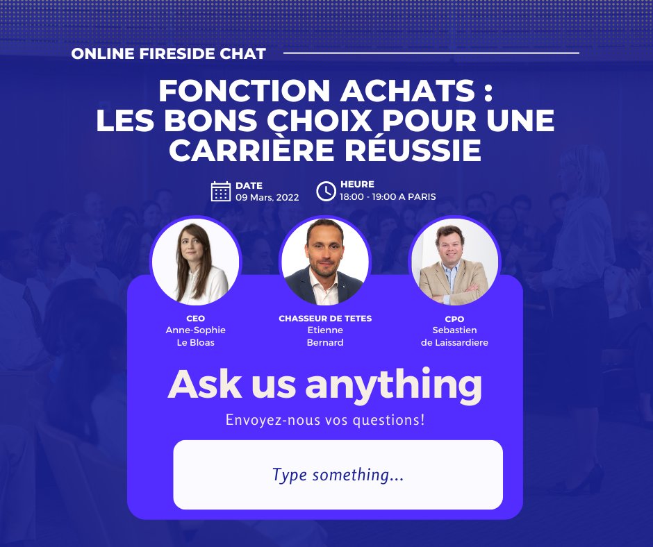 rvcn_hq's tweet image. Prenez la parole! 
Posez-nous vos questions ici : ow.ly/tnLv50N202P

#achats #acheteur #recrutement #management #carriere #entreprise #AMA #SupplyChain