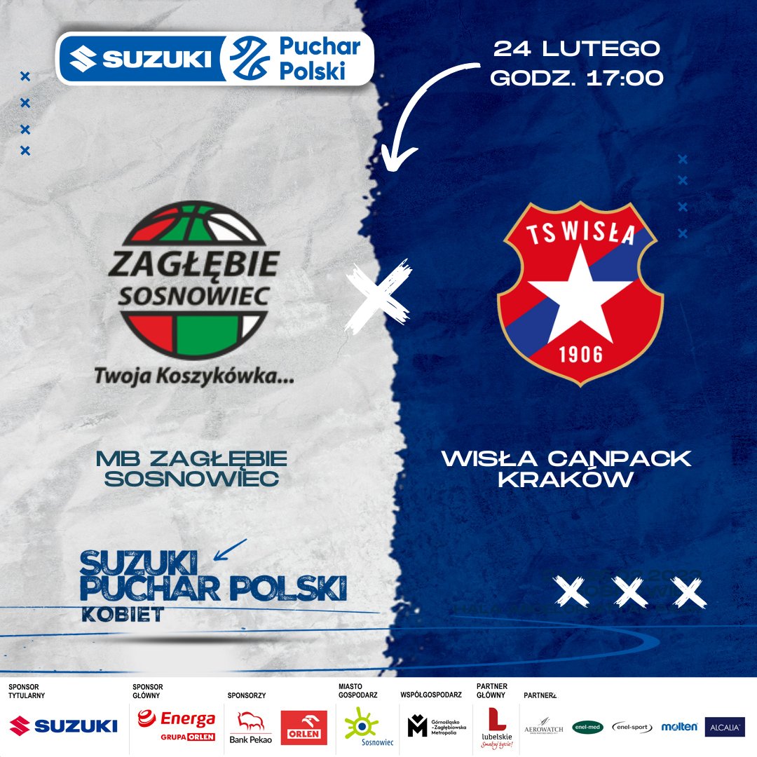 Czas na pierwsze starcie w ramach #SuzukiPucharPolski 💪🏀↩️

@ctl_zaglebie 🆚 TS Wisła Kraków 

📺Transmisja YT #PZKosz 
bit.ly/3StyVF6

@EnergaSA @PKN_ORLEN @BankPekaoSA
 #Suzuki #pknorlen #ORLENteam #EnergaSA

#Lubelskie #zDUMĄwspieramySport #KierunekLubelskie