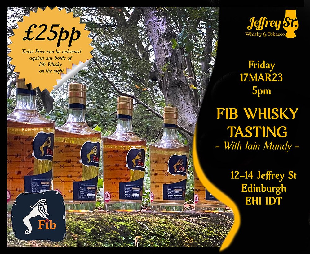 Join us on Friday 17MAR23 at 5pm for a unique sampling session hosted by Iain Mundy from Fib Whisky ;)
jeffreyst.com/products/fib-w…