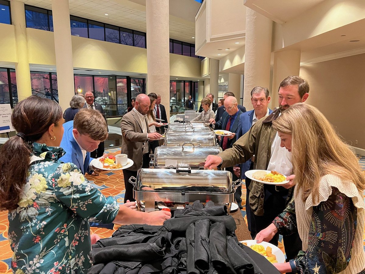 farmpress's tweet image. WALK&apos;N IN HIGH COTTON High Cotton Breakfast #HC23 #MSFGS2023 #farmandginshow