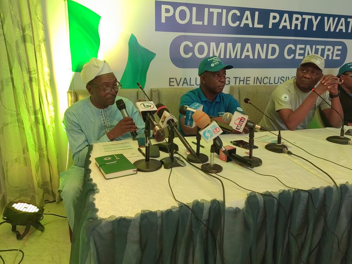 WFD_Nigeria's tweet photo. Westminster Foundation for Democracy, in partnership with @NILDS held a press conference to discuss the readiness of the country towards the 2023 general elections. #CommandCentre2023 https://t.co/kbeYhep4Ha