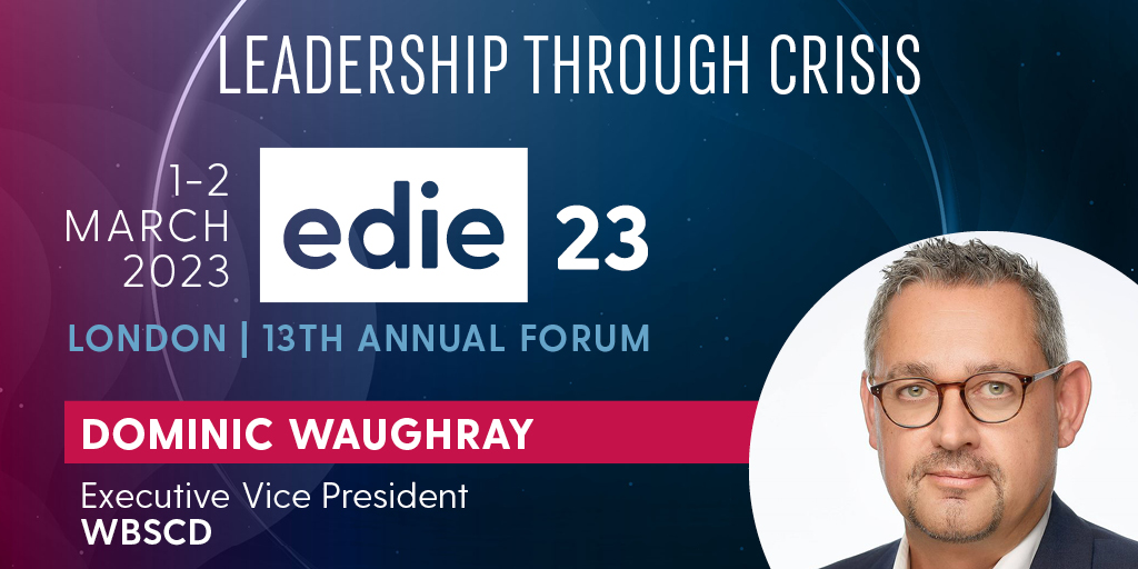 📈How to accelerate corporate #accountability? WBCSD Ex. VP @dwaughray will be at @edie on 1 March to discuss how we can create more consistency in corporate #ESG data and what's next for #ClimateFinance. 👉Register: event.edie.net/forum/ #edie23