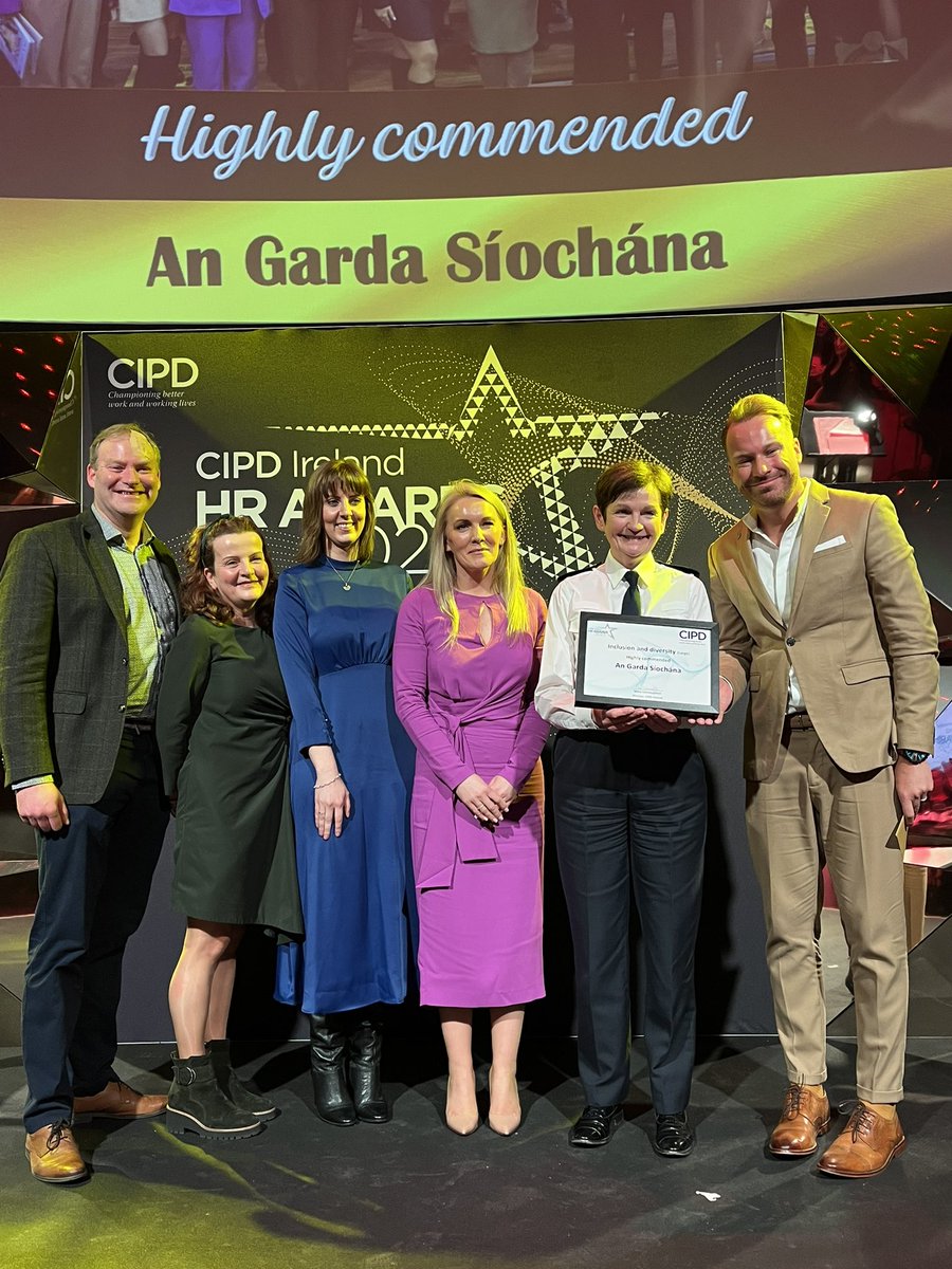 Congratulations to the Highly commended in the Inclusion & diversity - large category! @GardaTraffic! #CIPDHRAwards @cipdireland