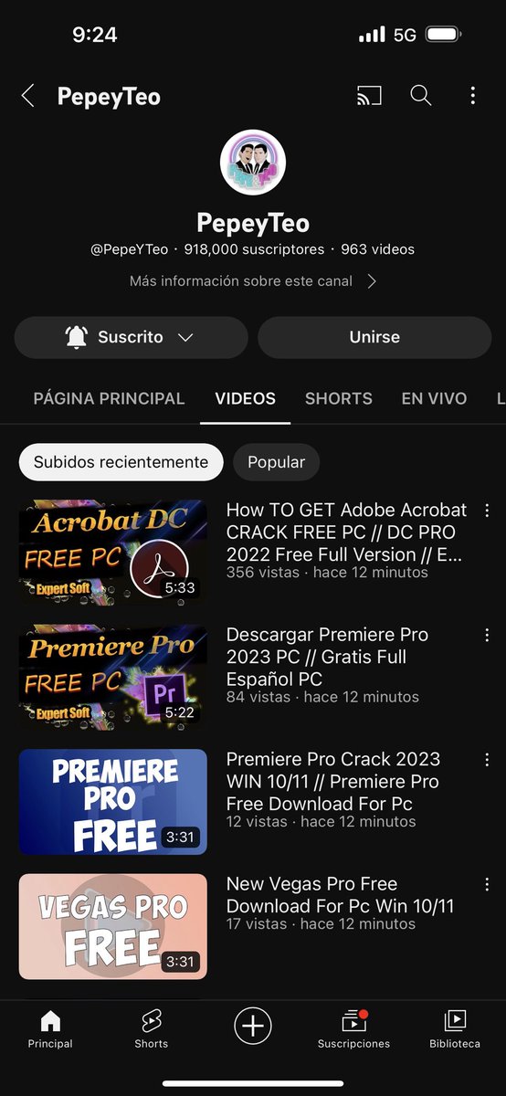 VelaTronic's tweet photo. Nos hackearon el Canal de @PepeYTeo • Nos ayudan a decirle a la gente de @YouTubeMexico @YTCreadores @YouTubeLATAM 🥺😢😩 https://t.co/GisYybZd2X