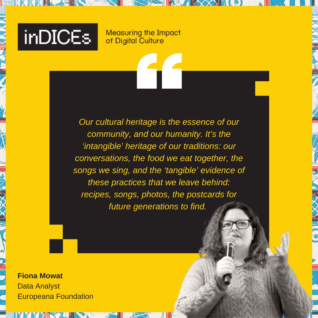 indices_culture's tweet photo. “Our cultural heritage is the essence of our community, and our humanity.” @Fiomow 

Join us on March 2 to explore ideas around #Community and #Digitization: the new drivers of cultural heritage 👉 https://t.co/6fbauo27Ew https://t.co/Orff5Cv919