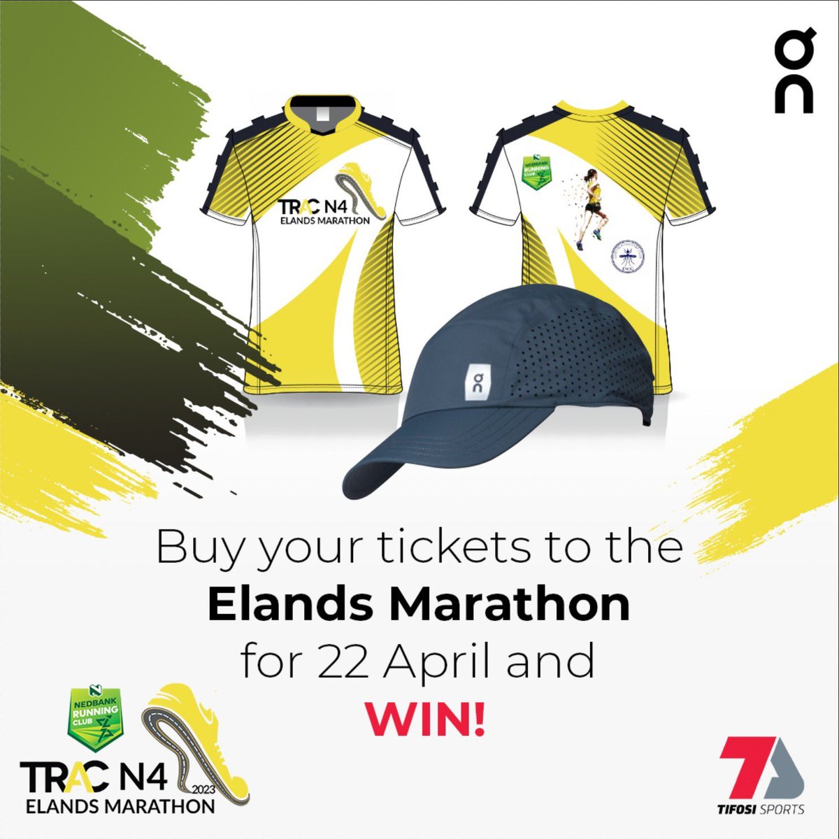 Complete your entry for Elands Marathon before 7 March and stand a chance to win one of 6 hampers.  When you enter, you can chose to buy  the race shirt, should you win, you get a 2nd shirt or a refund. @Nedbank_RC @TifosiSports #OnRunningSA #AlwaysOn #RunOnClouds #ForgetGravity