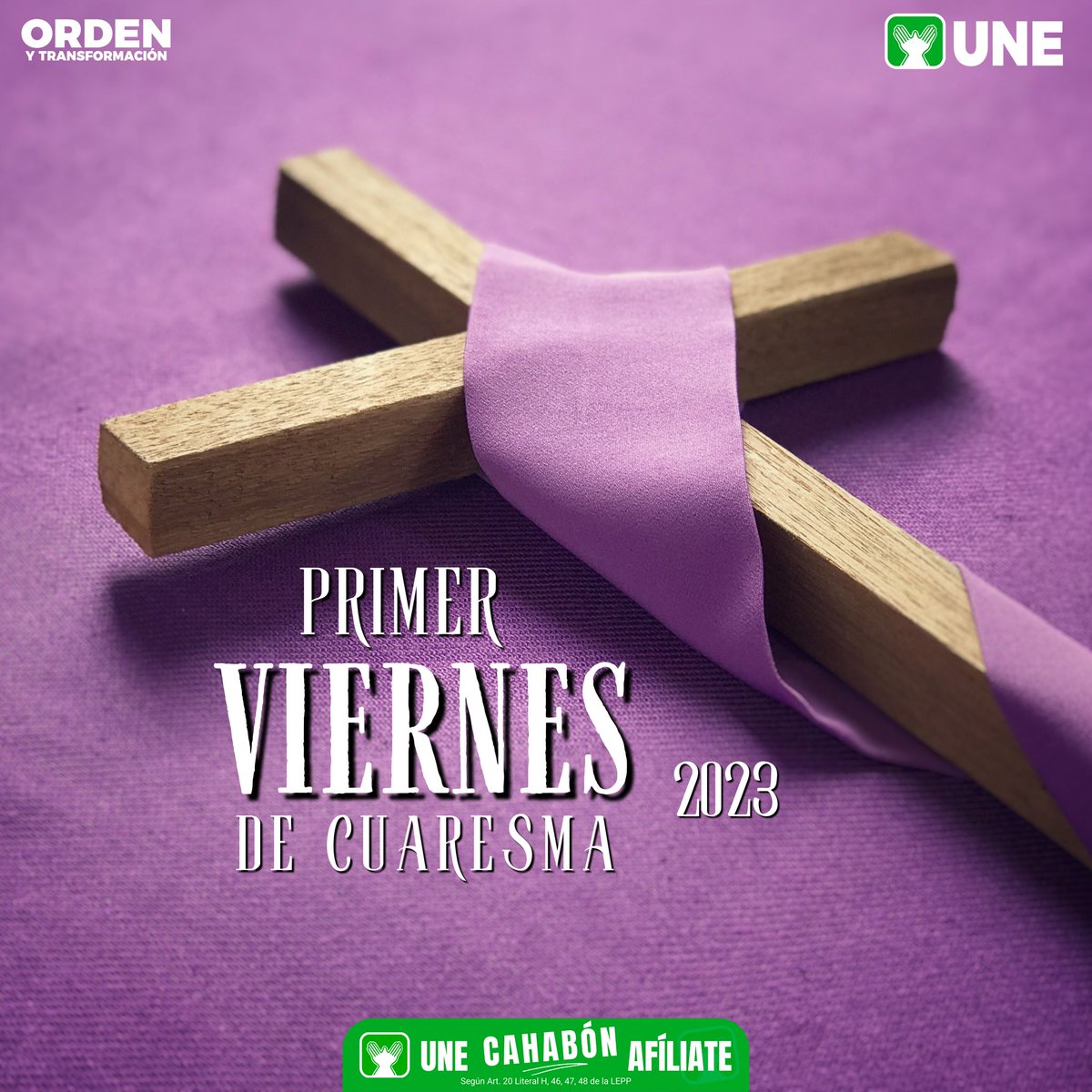 UNECahabon's tweet photo. La
Misericordia de Dios es para siempre!!!

#OrdenyTransformación

Artículo 20 Literal h) Ley Electoral y de Partidos Políticos https://t.co/jFvSloz5X9