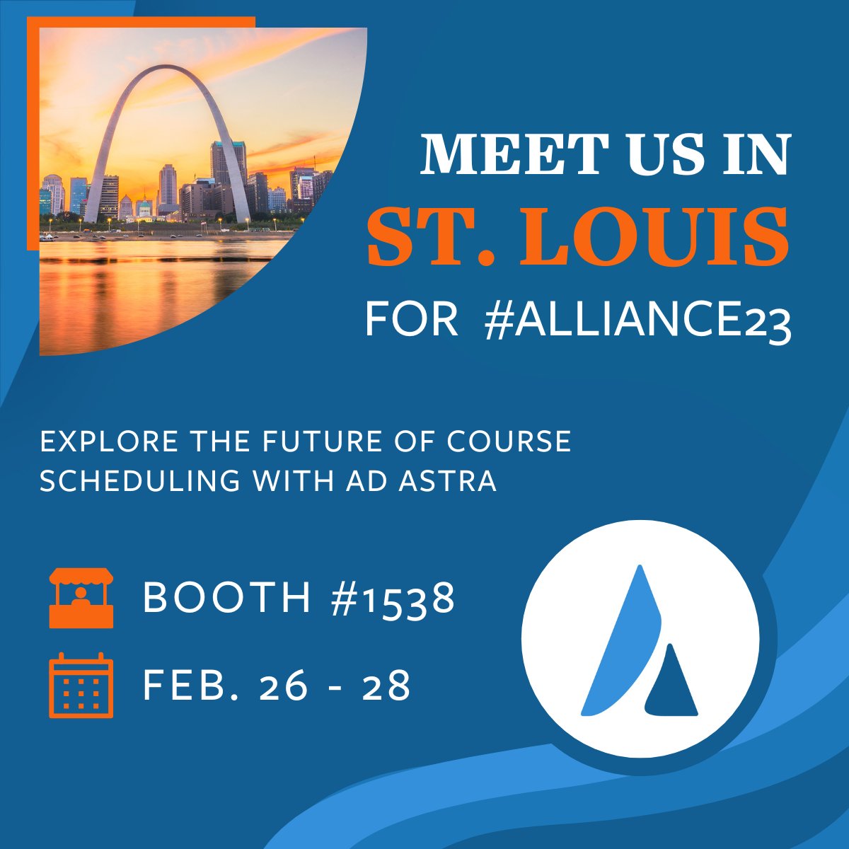 It's almost time for @heug's #Alliance23 in St. Louis! Swing by Booth 1538 to explore how you can leverage course scheduling as a data-driven tool to accelerate completions, improve financial health, and achieve equitable outcomes at your institution. We'll see you there! ✈️