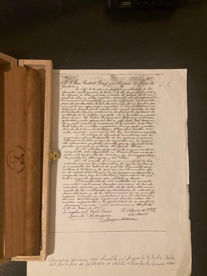 29 de enero de 1895, Martí firma la orden de alzamiento y el reinicio de la guerra de independencia en Cuba y cumpliendo las instrucciones del delegado del  PRC, su representante en La Habana, el matancero Juan Gualberto Gómez, fija el 24 de febrero para comenzarla.