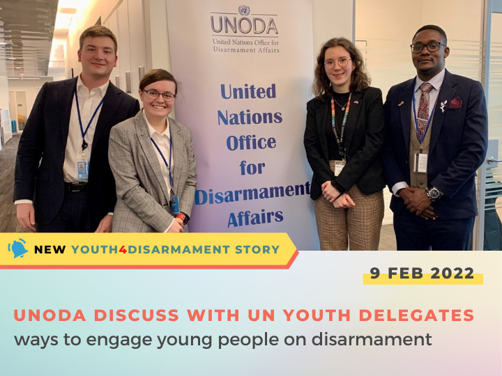 UN_Disarmament's tweet image. On 9 February, a group of UN Youth Delegates met with @UN_Disarmament staff to discuss the work of @UN &amp;amp; ways to engage &amp;amp; educate young people on issues related to disarmament, non-proliferation, and #armscontrol.

Find out more ▶ bit.ly/3EzPo4W.