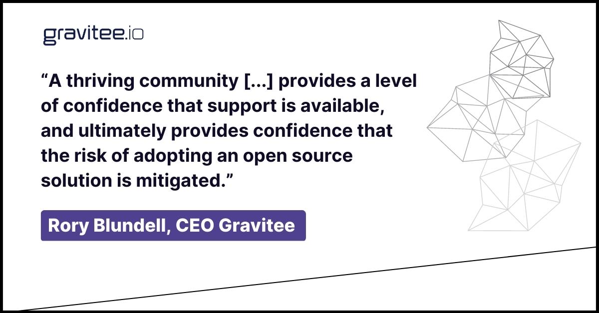 GraviteeIO's tweet photo. Take a look at our CEO, Rory Blundell's advice for organisations utilizing open-source software in this interesting piece by The Enterprise Project 👉 https://t.co/XNRLOtPmTk https://t.co/AfjVLXFXAd