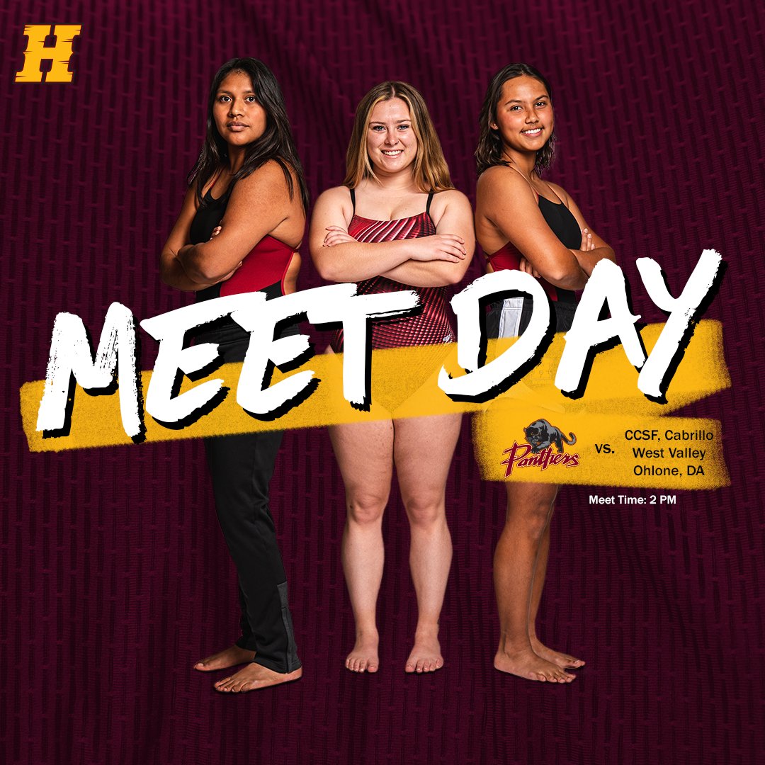 🏊‍♀️Meet Day!🏊‍♂️

🆚 CCSF, Cabrillo, West Valley, Ohlone, &amp; De Anza
⏰ 2 p.m.
📍 De Anza College

Go Panthers! 🐾

<a href="/Hartnell_swim/">Hartnell Swim and Dive</a>  #pantherpride