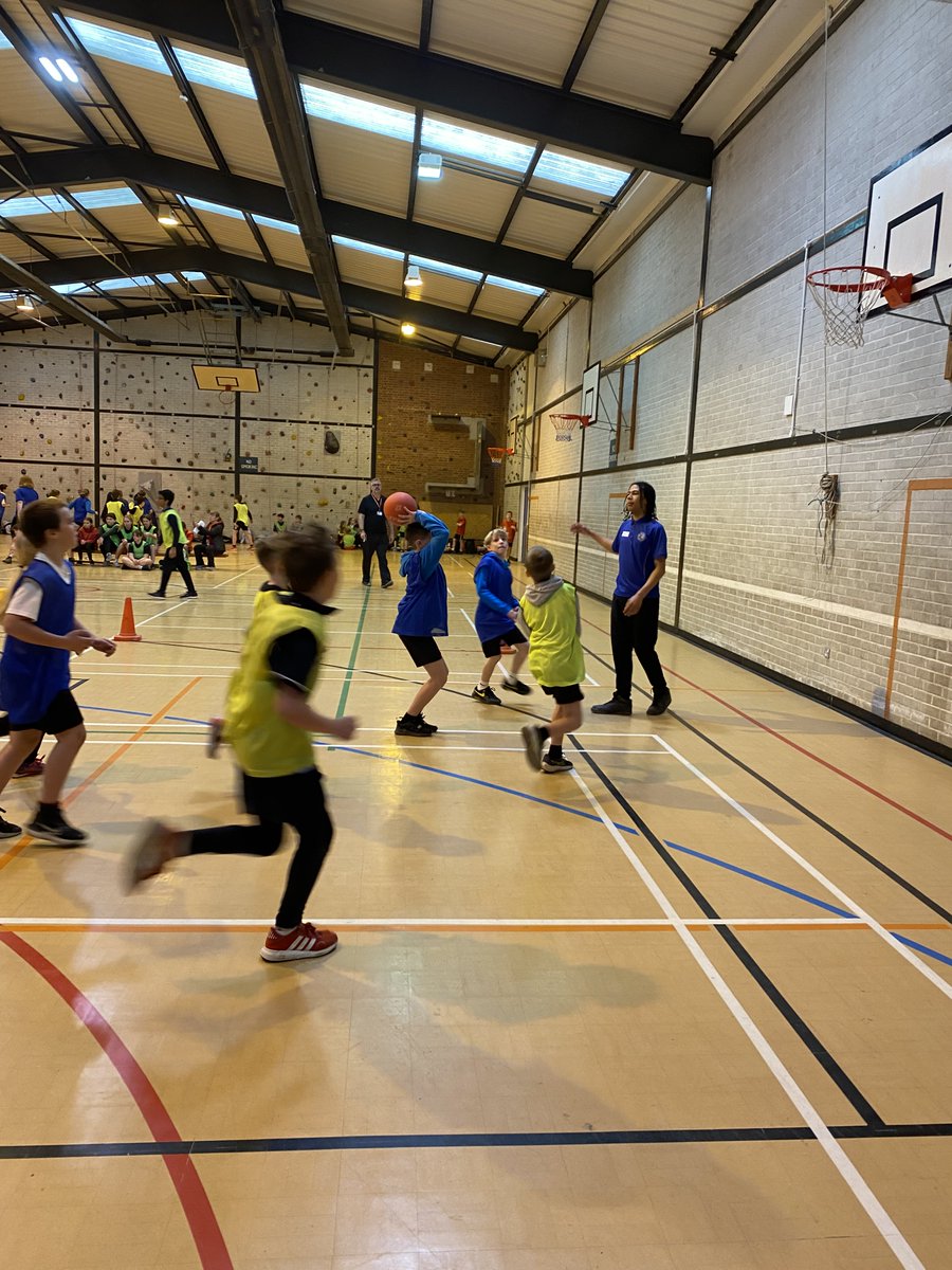 We were delighted to welcome 70 Year 6 pupils today when we played host to a Rising Stars in PE basketball workshop.  Lead by Mr Hill and basketball coach Mr Roper, the talented pupils worked on skills and game play, all showing a great deal of effort and enthusiasm.