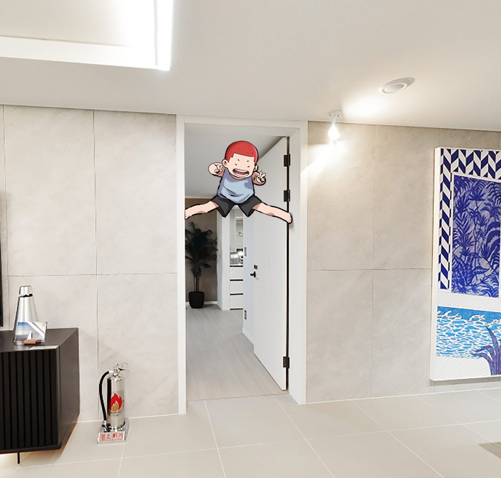 🌸고릴-! 나 사진 찌거죠!
🐵?! 이 똥강아지 당장 안 내려와!!