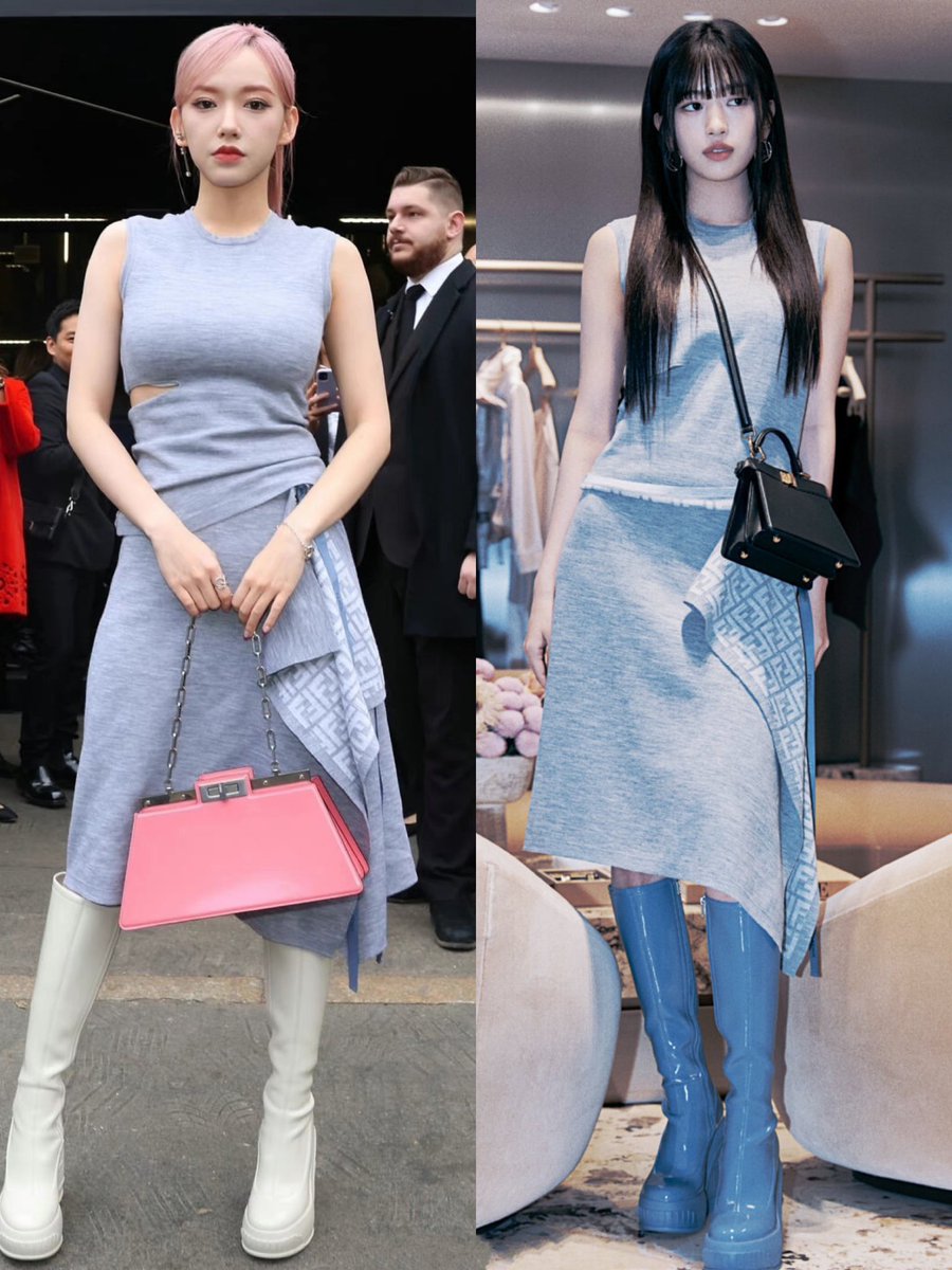 HuoCissy_'s tweet photo. 程潇 &amp; ive安宥真 
same dress https://t.co/4OsigmoWhF