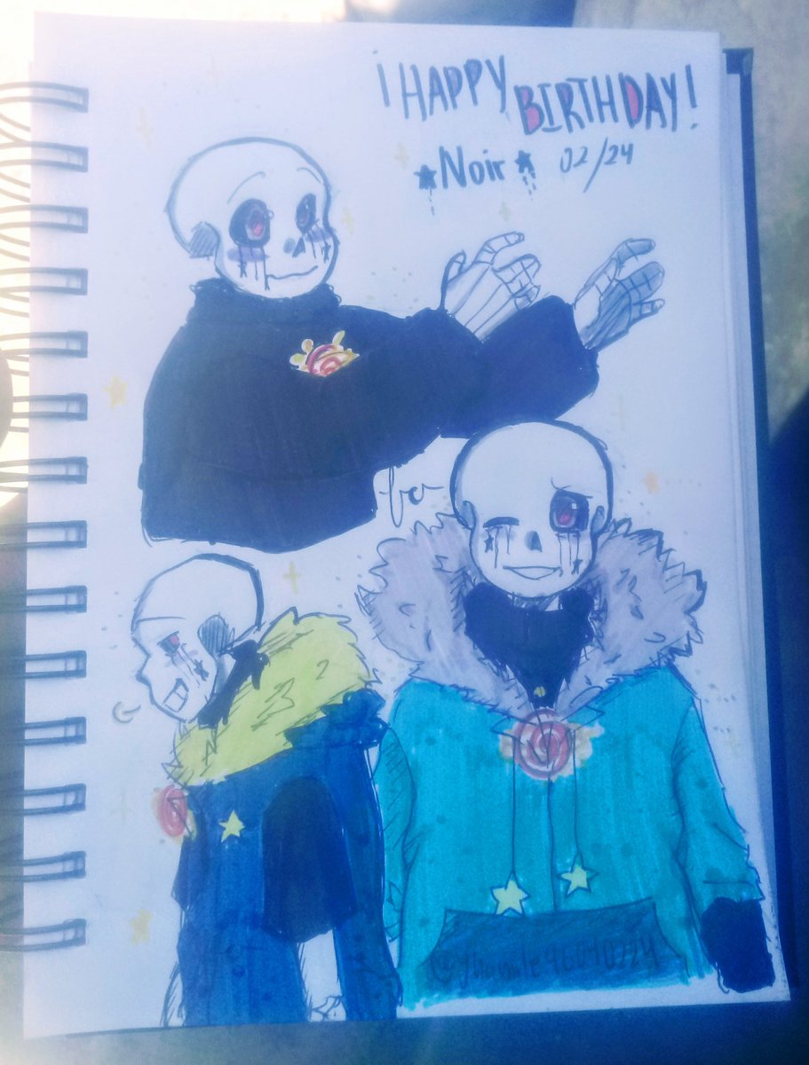 Leon_de_Luna's tweet image. Esp: En este día muy especial, Noir, feliz cumpleaños ✨

Eng: On this special day. Noir, Happy Birthday✨

Noir (February/24) 
@ProductionRoxy 

#NOIR #OuterxKiller
#undertaleAU #Outerkiller