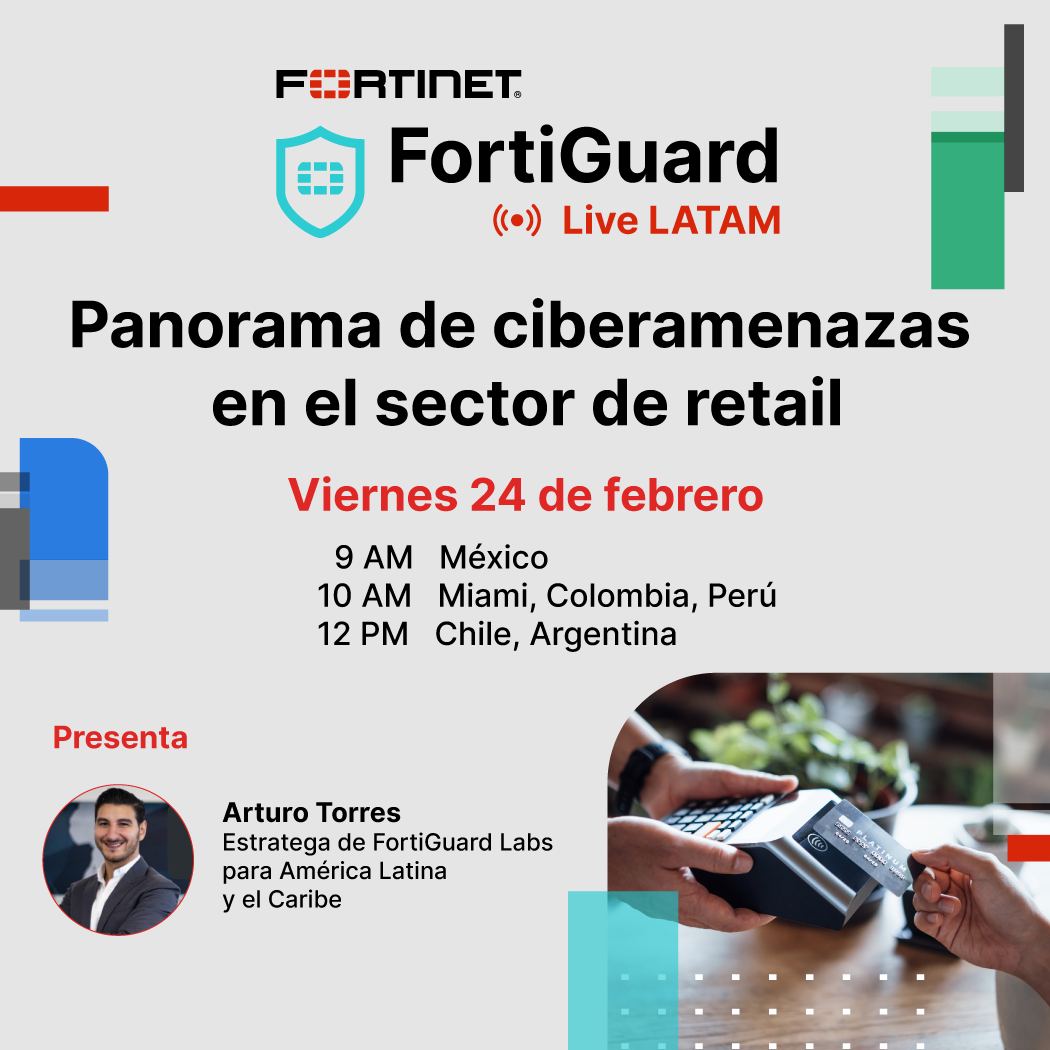 omolinaf's tweet photo. No te pierdas una nueva sesión de FortiGuard LIVE para hablar sobre el panorama de ciberamenazas en el sector de retail

🗓 Viernes 24 de febrero
🕘 10 AM Miami, Colombia, Perú

Transmitiremos EN VIVO desde LinkedIn.

Agrégalo a tu calendario: https://t.co/HRiQby214p https://t.co/qcO0VsiDan