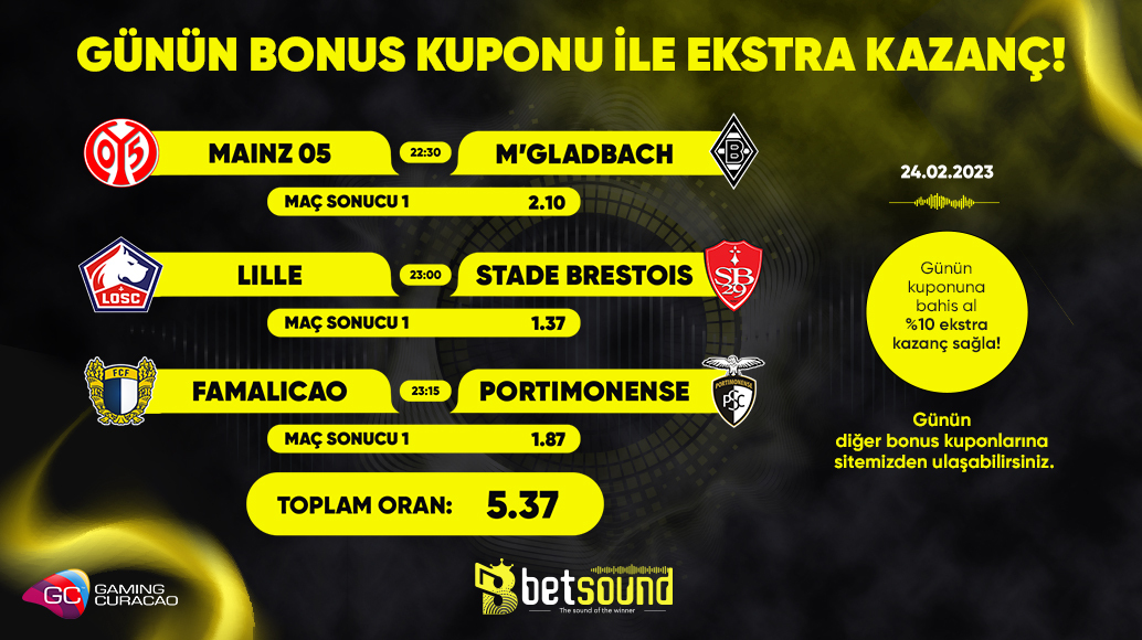 #Betsound 50 TL Ödüllü Kuponu 💰

🎁Kupon tutarsa,  20 üyemize çevrim şartsız 50 TL Freebet !

‼️ *Rt at beğen , 5 arkaşını etiketle ‼️ 

Kullanıcı adınızı ve #Betsound tagını kullanmayı unutmayın.

👇Katılım linki ; forms.gle/PdgMFbcY9BZygW…

🔞Link : rebrand.ly/bsocial