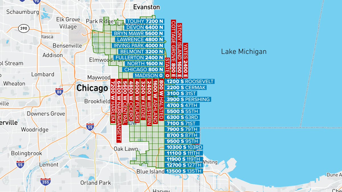 Comicspedia's tweet photo. One of my favorite things about Chicago is how easy it is to navigate. If you know your destination address but feel lost, find the nearest address to you and you can plot a course. The lake ALWAYS being east helps with cardinal directions too! https://t.co/IL2i8LwLz5