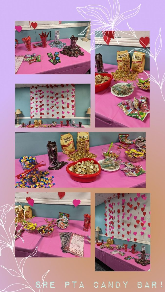 Happy Friday! The SRE PTA treated the SRE staff with a sweet candy bar today; thank you for all you do!