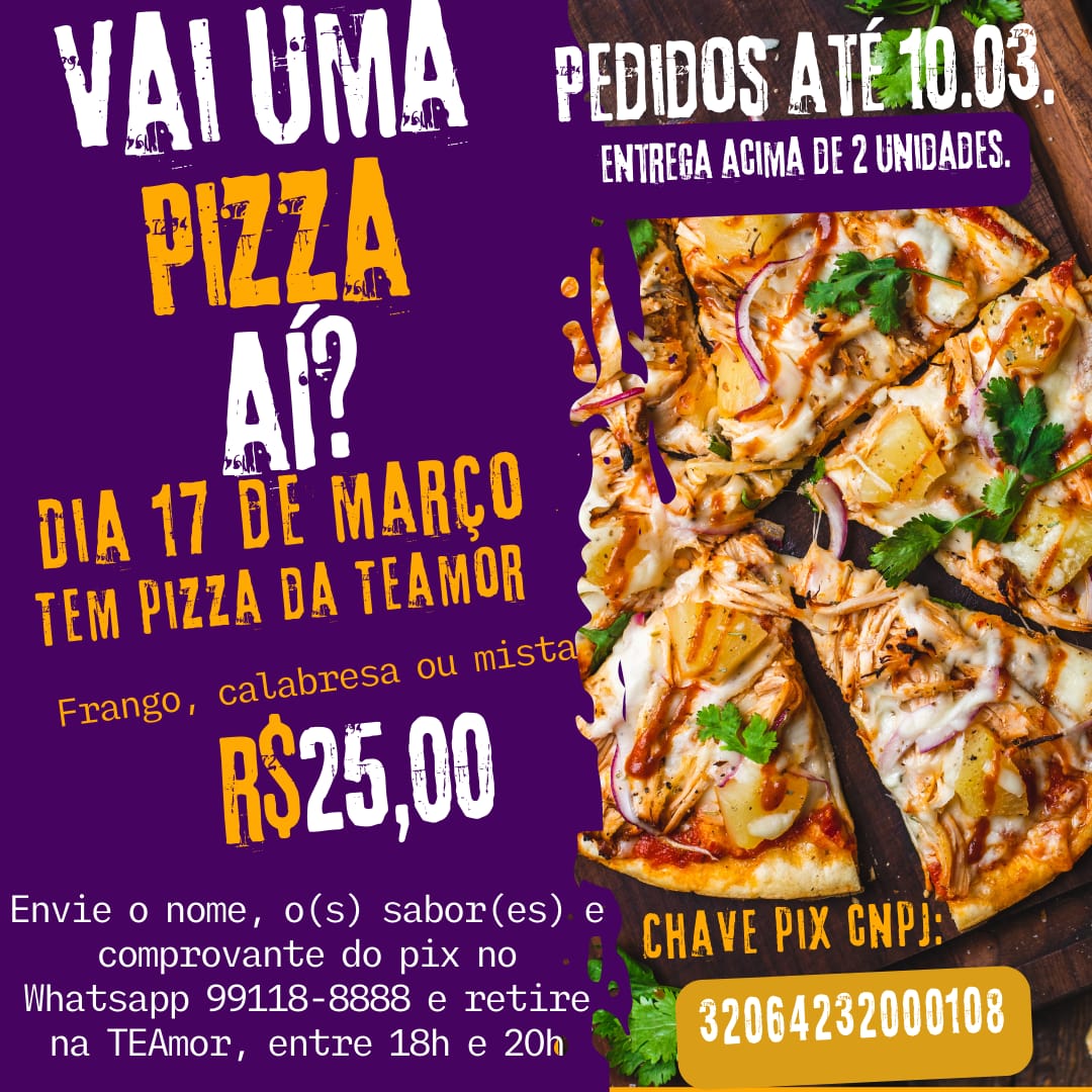 killua032's tweet photo. Que tal ajudar duas entidades de Ijuí?
Você ajuda a TEAmor comprando uma pizza e pode doa-la para a APAE, Cais ou Apadevi de Ijuí
#autismo
#teamor
#ijui
Ajude também compartilhando https://t.co/HqiAdF6FfA