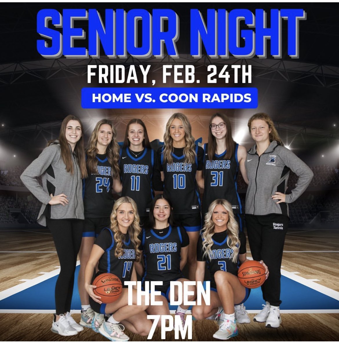 AdaunK's tweet photo. Good luck @paytondaun! Have fun tonight! 🖤🏀💙 https://t.co/gcA27W4x7A