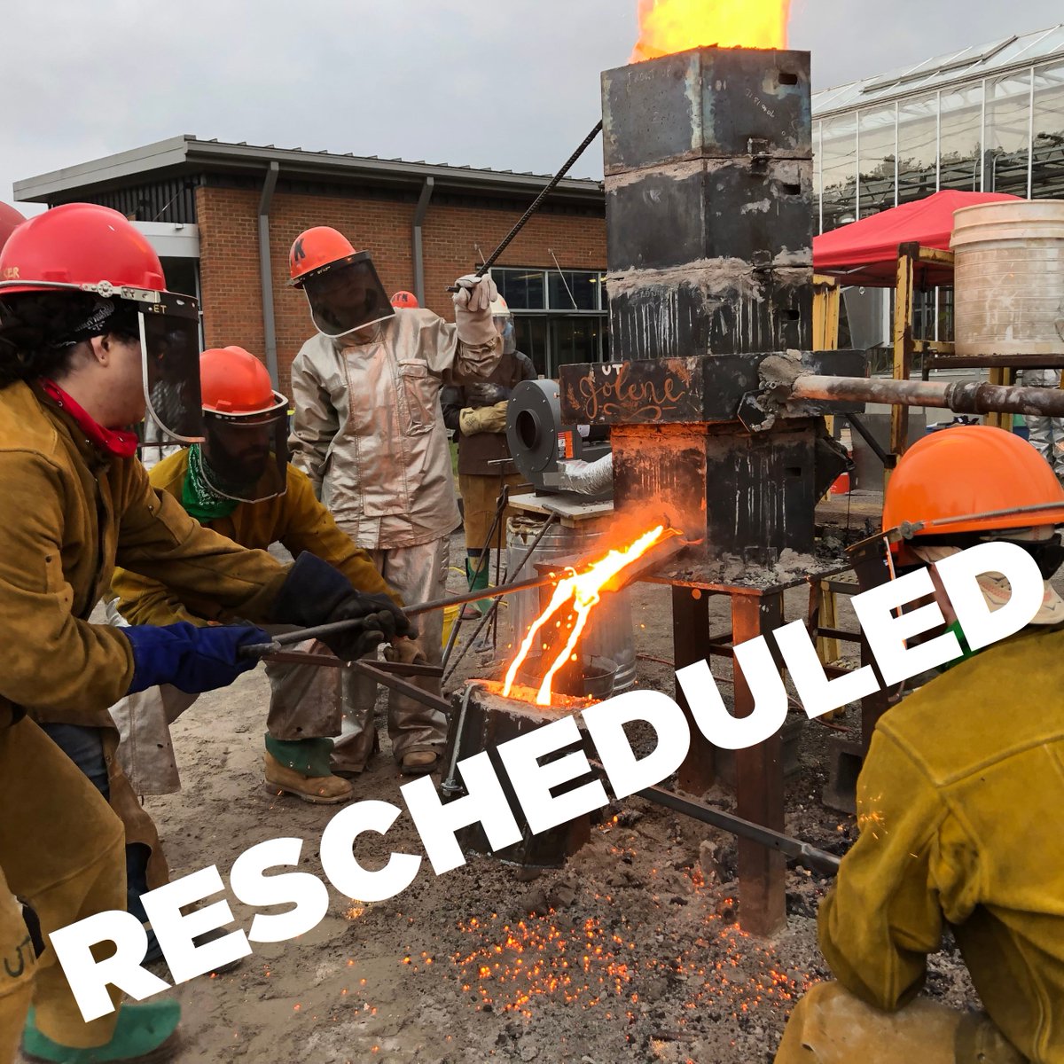 Important! Considering Saturday's weather and the safety of our students, professors, and visiting artists, the UTK Sculpture Iron Pour has been moved to SUN., FEB. 26 from 10AM - 2PM at the UT Gardens.
<a href="/ArtUTK/">UT School of Art</a> #knoxville #knoxrocks