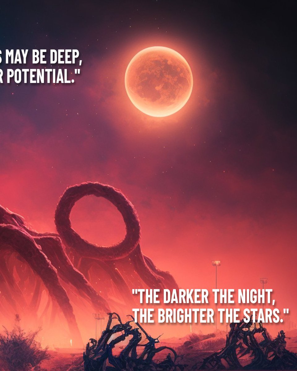When life gets tough, it's important to remember that there's always a light at the end of the tunnel 💫 Which quote speaks to you the most? Share your favorite in the comments below! 
#hope #inspiration #darkpoetry #synthwave #lazerdiscs #darksynth #strangerthingsart