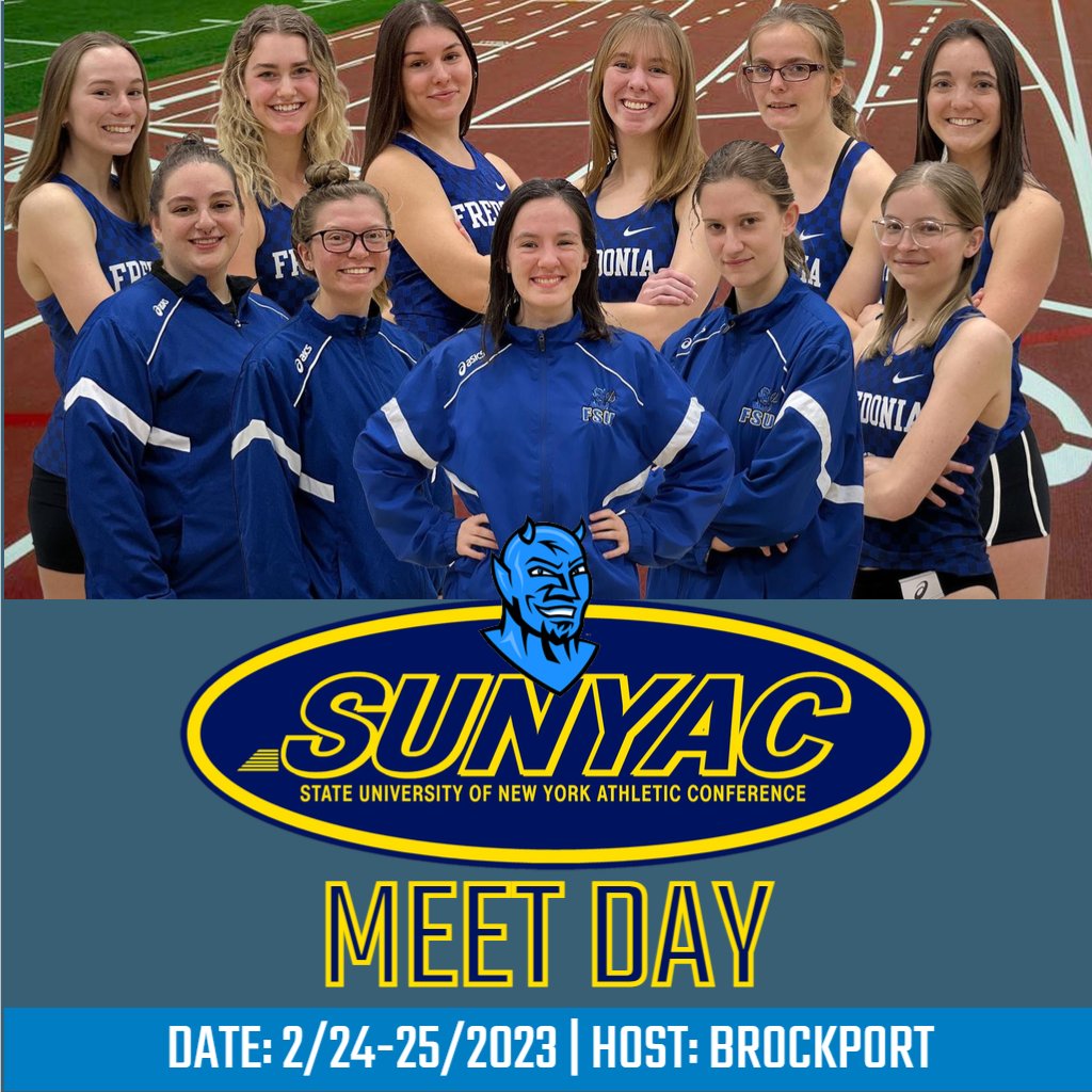 Fredonia State Athletics (@fredbluedevils) on Twitter photo Now it counts! <a href="/FredoniaXCTF/">Fredonia Cross Country / Track and Field</a> #SUNYACs
Friday and Saturday.
Live Results: results.leonetiming.com/?mid=5433
Live Video: gobrockport.com/watch Now it counts! <a href="/FredoniaXCTF/">Fredonia Cross Country / Track and Field</a> #SUNYACs
Friday and Saturday.
Live Results: results.leonetiming.com/?mid=5433
Live Video: gobrockport.com/watch