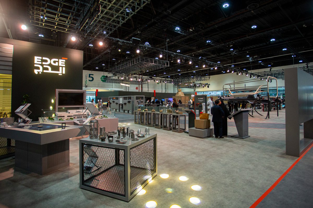 MandourJoseph's tweet photo. The fifth and final day of #IDEX2023 @_edgegroup’s pavilion. The Emirati defense group, now composed of 20 different technology and security entities, debuted a large portfolio of #MadeintheUAE products during the length of the International Defense Exhibition #IDEX2023 https://t.co/wGIEMJNPRx