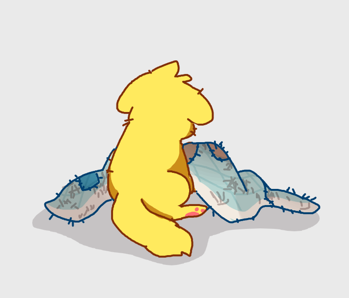 레이 언제돌아와? 이불도 너덜너덜해졌는데.. 꼭 돌아올거지? 우리 약속했잔아 그치?