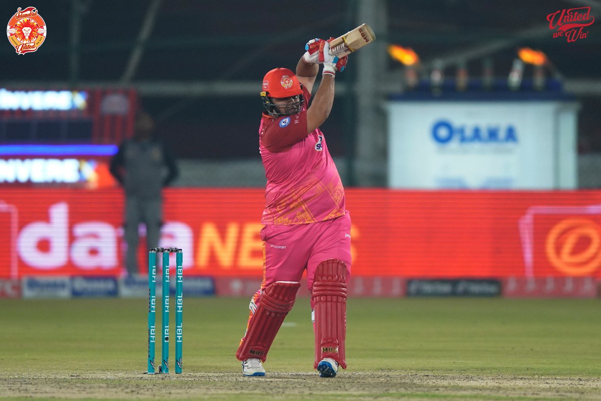 IsbUnited's tweet photo. 📸 The man of the moment! Azam Khan!

Special talent, special knock 🔥 

#QGvIU #HBLPSL8 https://t.co/kPO5jGDIIH