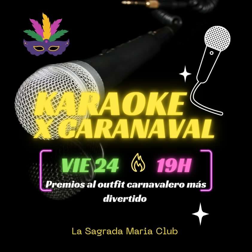lasagradamaria's tweet photo. 🎤Karaoke x Carnavales🥳Hoy vie 24 a las 19h hacemos nuestro divertido karaoke en la sala del club. Hay premio al outfit carnavaleros más divertido 🤣
Te esperamos 🤗
#karaoke #carnavales #lasagradamariaclub #weed #cannabis #marihuana #hashis #cannabisclub #barcelona #bcn https://t.co/qDYcKaLy5W